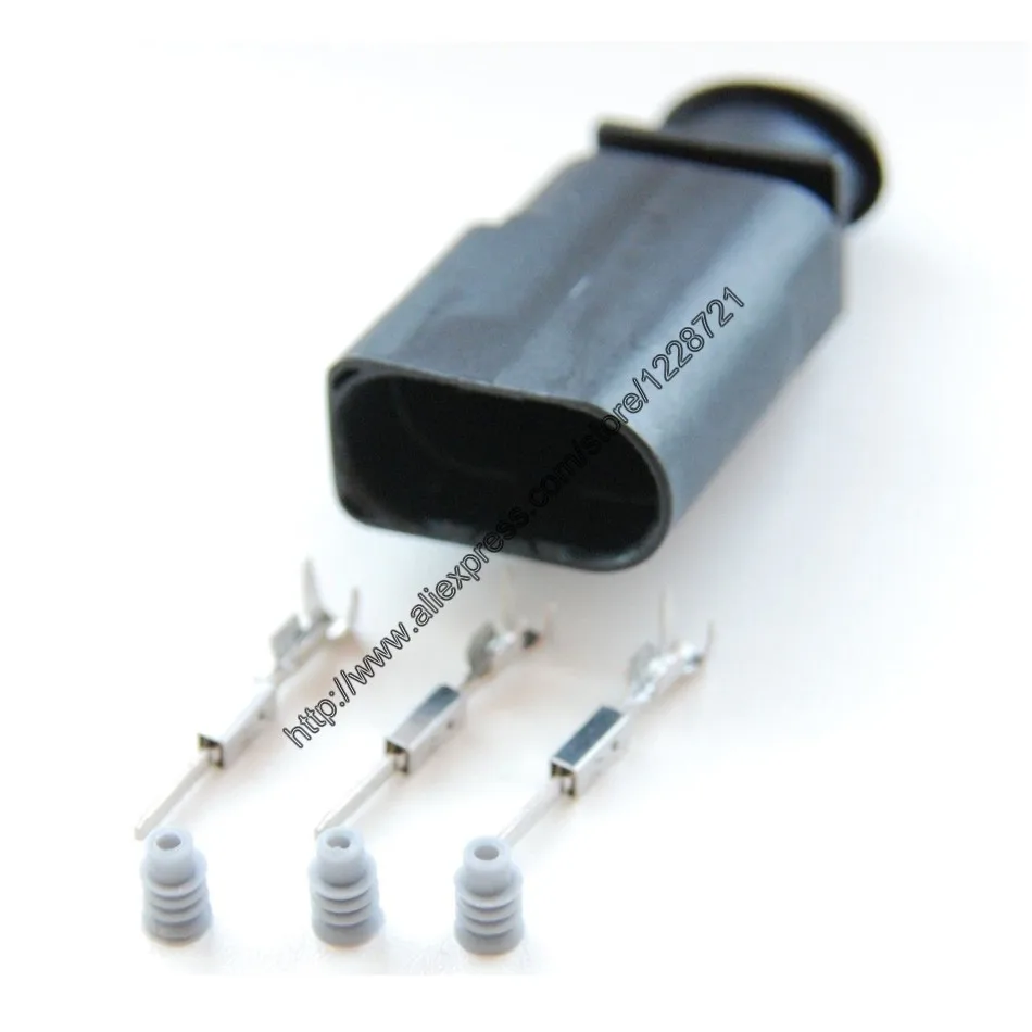 10 комплектов/лот 3-контактный разъем 1J0973803 герметичный разъем JPT для проводов для VOLKSWAGEN Skoda Passat VAG жгут проводов для бокосветильник заднего бампера