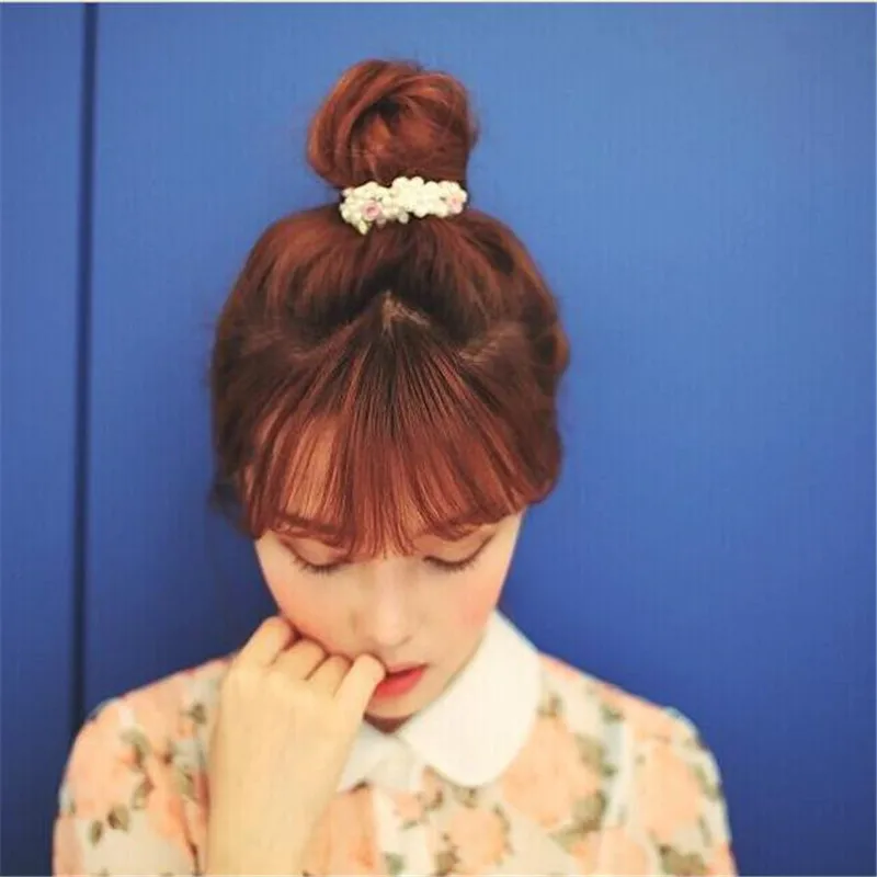 Женские аксессуары для волос эластичные резинки с цветами жемчужинами и