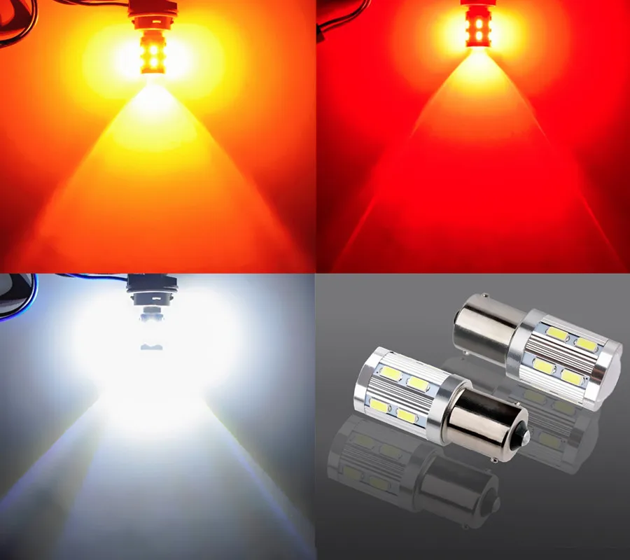 2 шт. 1156 BA15S 12 SMD samsung 5730 светодиодный фонарь высокой мощности p21w R5W Автомобильный светодиодный фонарь задний стоп-сигнал парковочный белый 12В