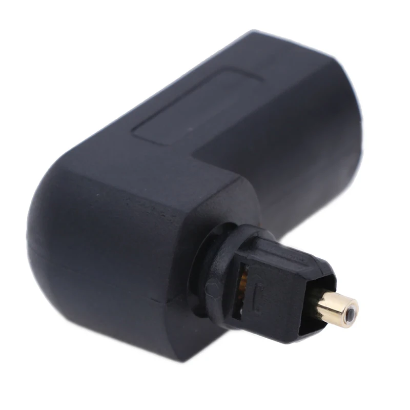 New Female To Male Digital Optical Audio Cable Adapter 90 Degree Right Angle For Toslink TV | Электроника