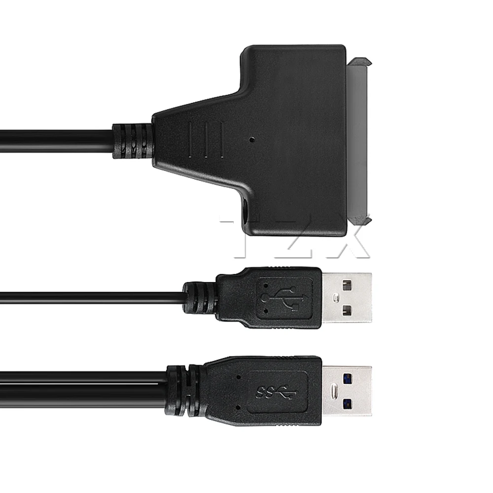 Адаптер USB 2 0 для SATA 15 + 7 Pin передачи данных и питания кабель 5 дюймового HDD SSD