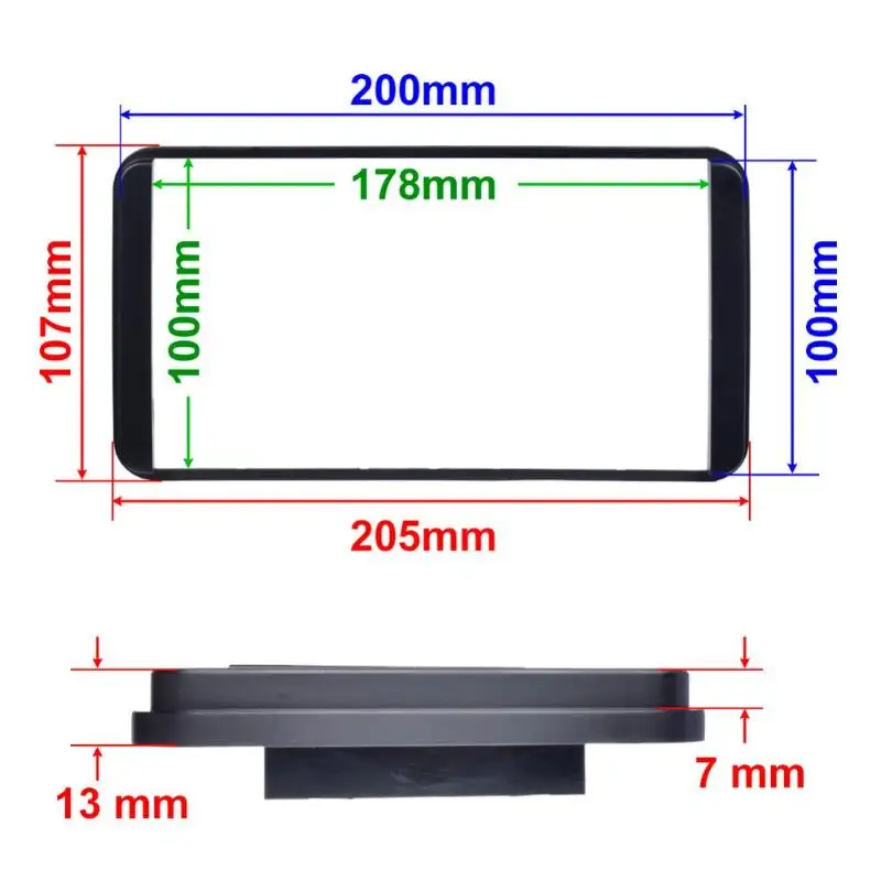 2 Din Авто Радио Android плеер рамка декоративная рамка панель для Toyota Camry Vios Corolla Wish Artis 4500 2006