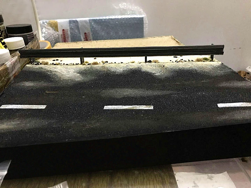 Миниатюрная асфальтовая дорога наклейка дорожная разметочная бумага DIY материал для сцены песочного стола