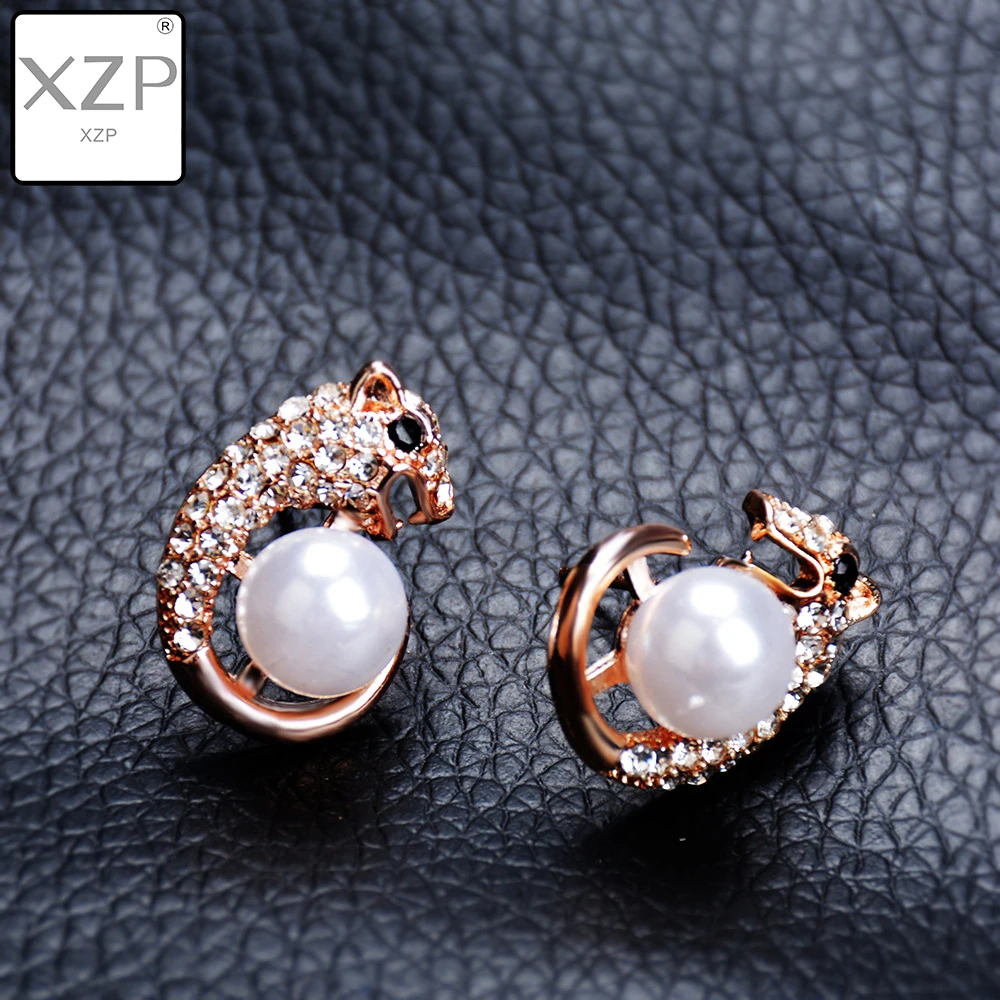 XZP милые леопардовые серьги с животными в стиле пантера женские серьги-подвески