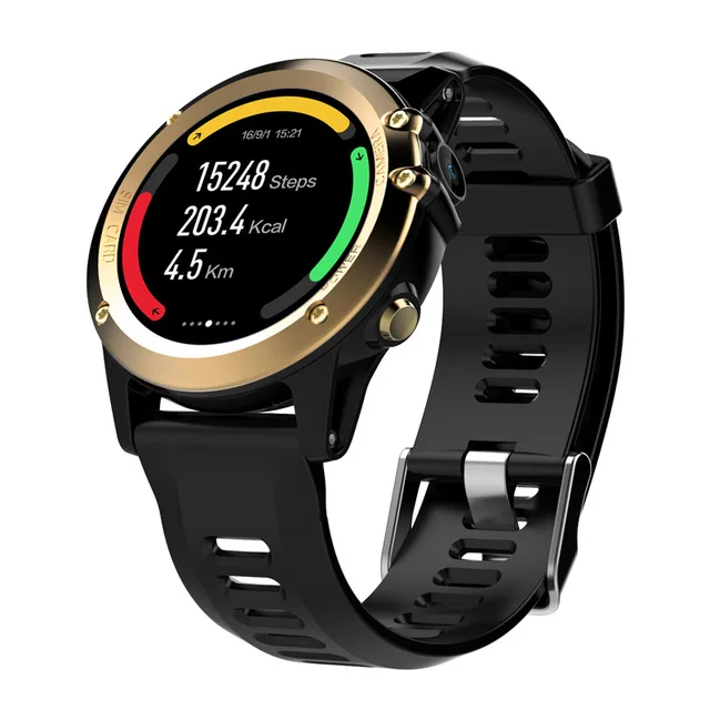 gold Смарт-часы Android IP68 Водонепроницаемый Bluetooth 4,0 3g Wifi GPS SIM совместимый IOS Android xiaomi Смарт-часы для мужчин - Цвет: gold