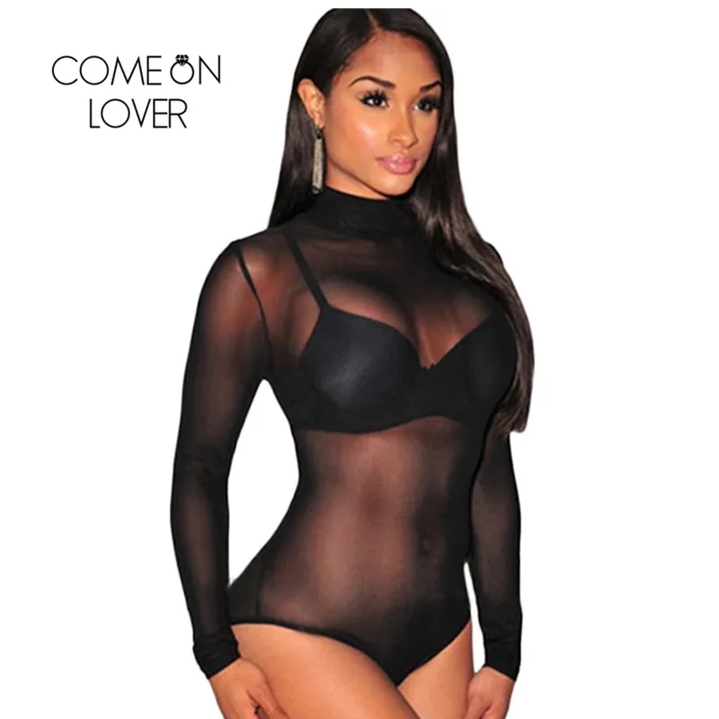Comeonlover Комбинезоны для женщин 2018 элегантный боди Женский сексуальный короткий
