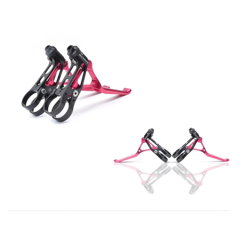 8 цветов 64 г Сверхлегкий велосипедный тормозной рычаг для MTB Brompton BMX велосипед Ultimate Extralite's линия тормозной ручки - Цвет: red