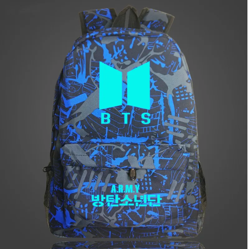 Рюкзак Bts рюкзак светящийся в темноте сумка пуленепробиваемая Подростковая со