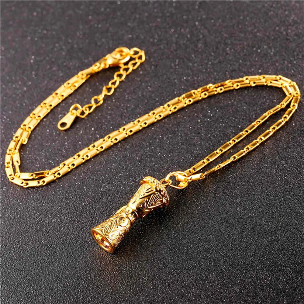 Ожерелье серьги кольцо 3 шт. набор для женщин золотой цвет PNG Papua Новая Гвинея