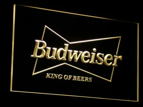 A009 Budweiser King пивной бар паб клуб искусственные неоновые световые знаки с