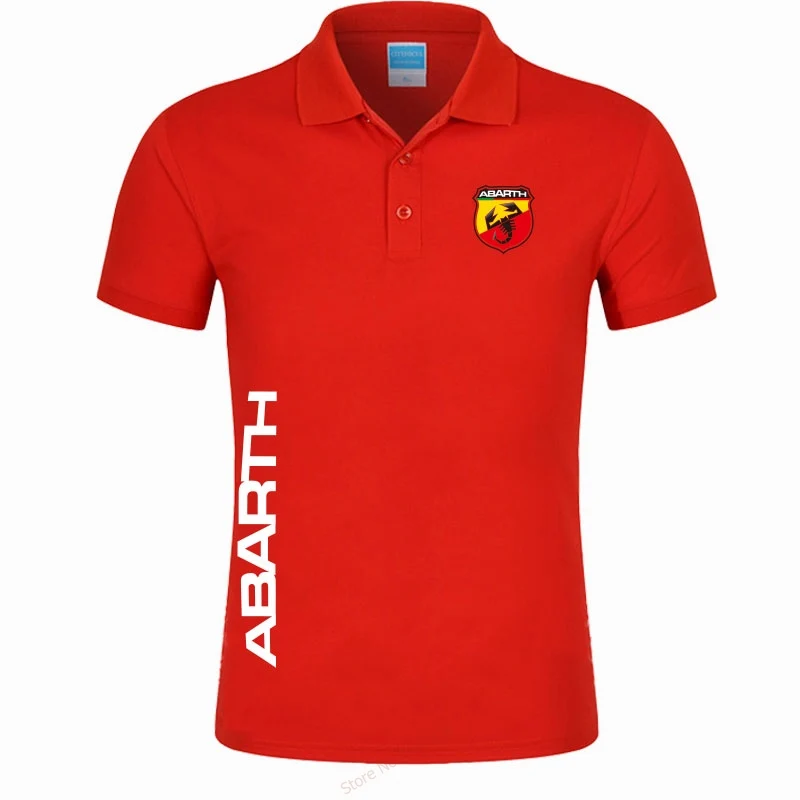 Мужская рубашка поло с коротким рукавом Abarth Повседневная S-3XL лето 2019 | одежда