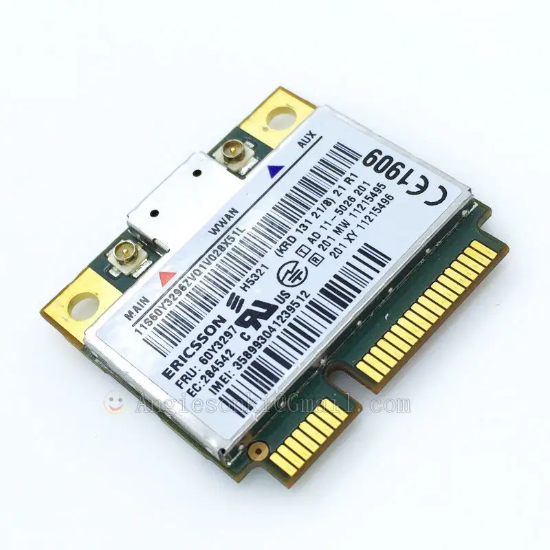 Ericsson H5321GW WWAN мобильный широкополосный 21M 3G Карта 60Y3297 PCIE для lenovo Thinkpad X230 W530 T430 L420 L421