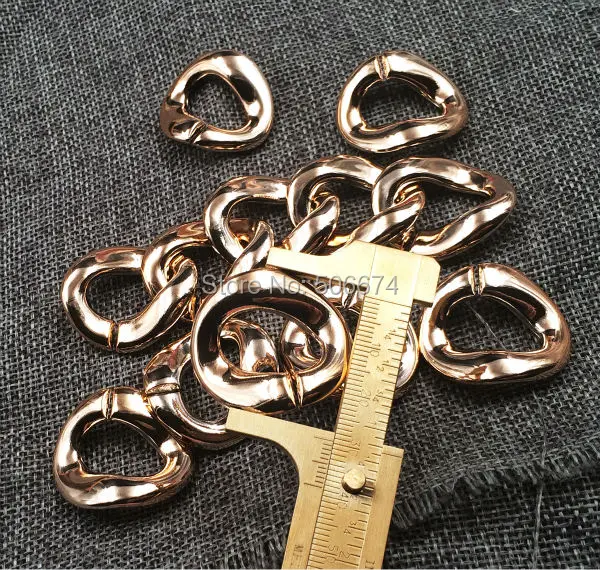 Цепочка-чокер Женская толстая под розовое золото 33/25 мм 20 шт.