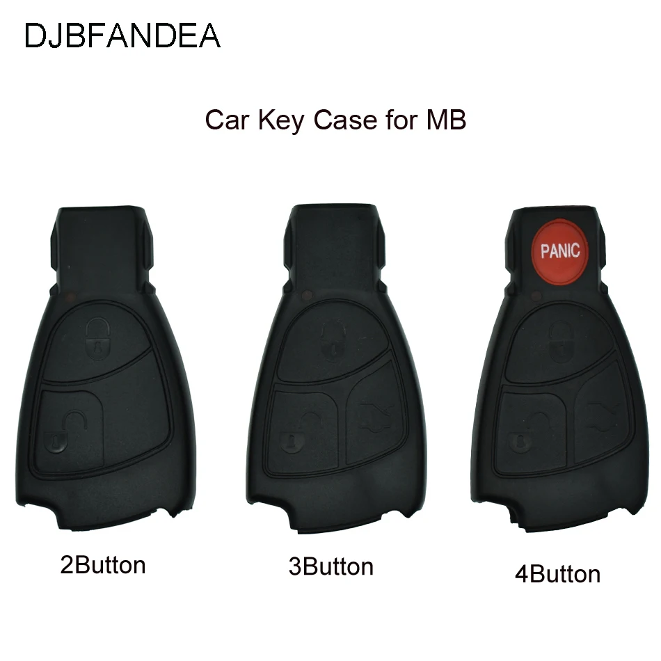 Djbfandea 2/3/4 смарт-кнопка Fob чехол для MB Mercedes Benz C E мл S SL, SLK CLK AMG дистанционного ключа автомобиля крышка чехла