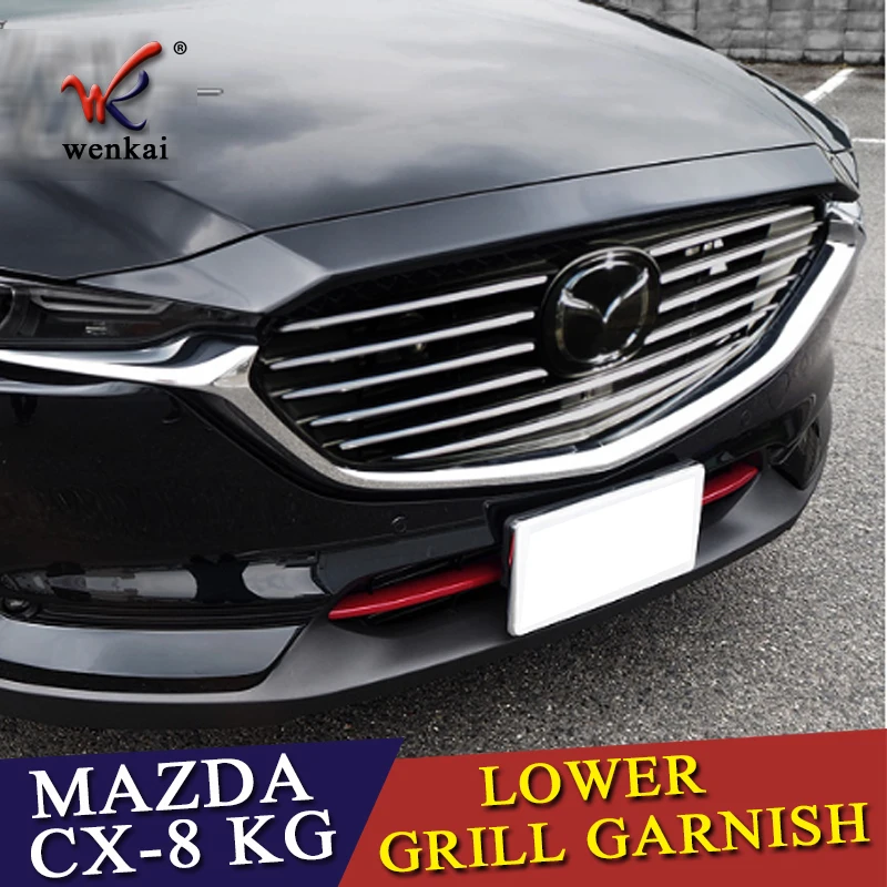 Для Mazda CX 8 KG CX8 2017 2018 Ремонт передней капота Заготовка решетка хромированный гриль