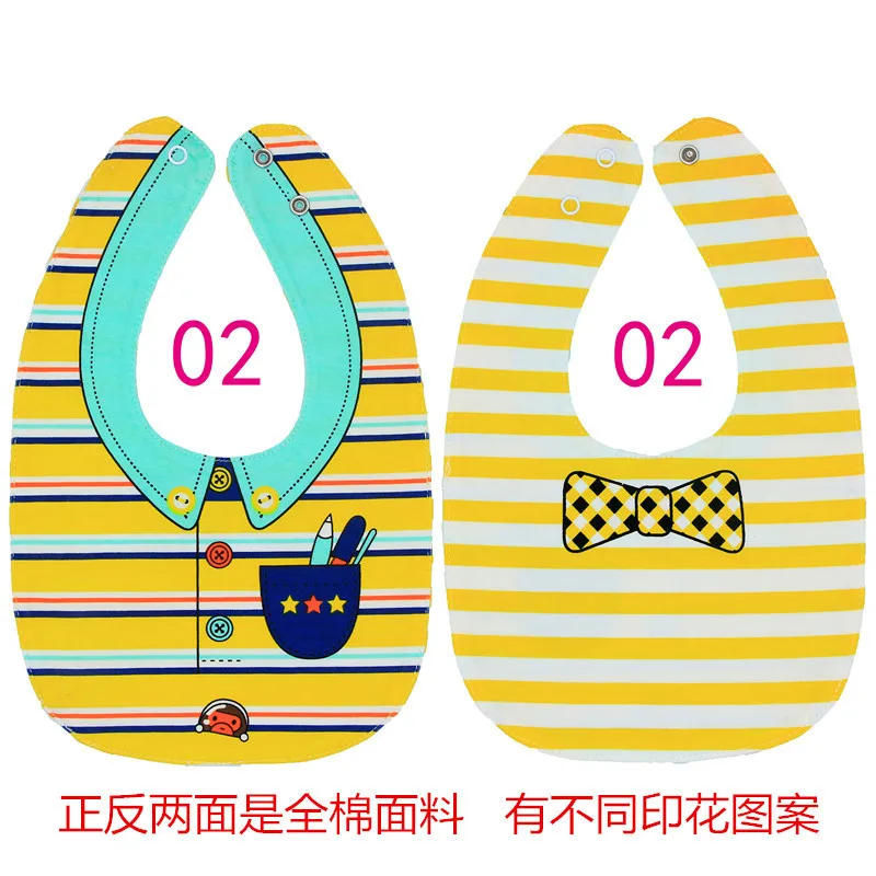 2 Adjustable Baby Bibs EVA Plastic Waterproof Lunch Feeding Bibs Baby Cartoon Feeding Cloth Children Baby Apron Babador de bebe - Цвет: 2