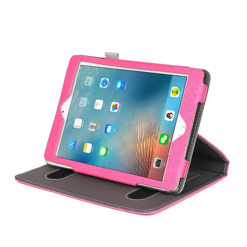 Чехол для iPad Mini 5 4 3 2 1 кожаный чехол 7," мягкий умный чехол многофункциональный с подставкой и карманами для карт ремешок на запястье Чехол