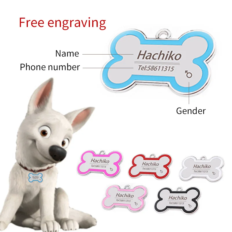 

Ярлык YVYOO для собак с гравировкой, милая идентификационная бирка из нержавеющей стали, «сделай сам», для собак, кошек, персонализированная ф...