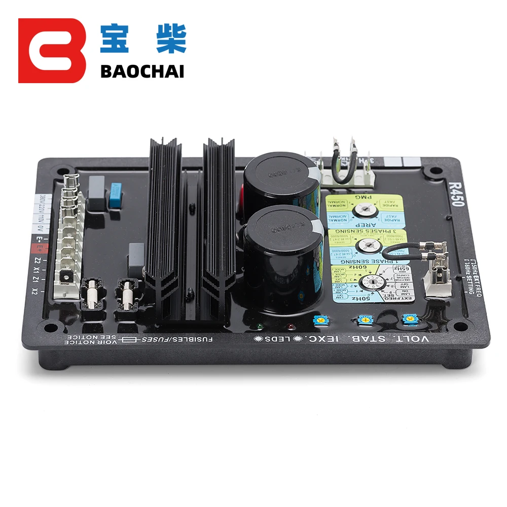 Автоматический регулятор напряжения AVR R450 бесщеточный 3 фазный стабилизатор для