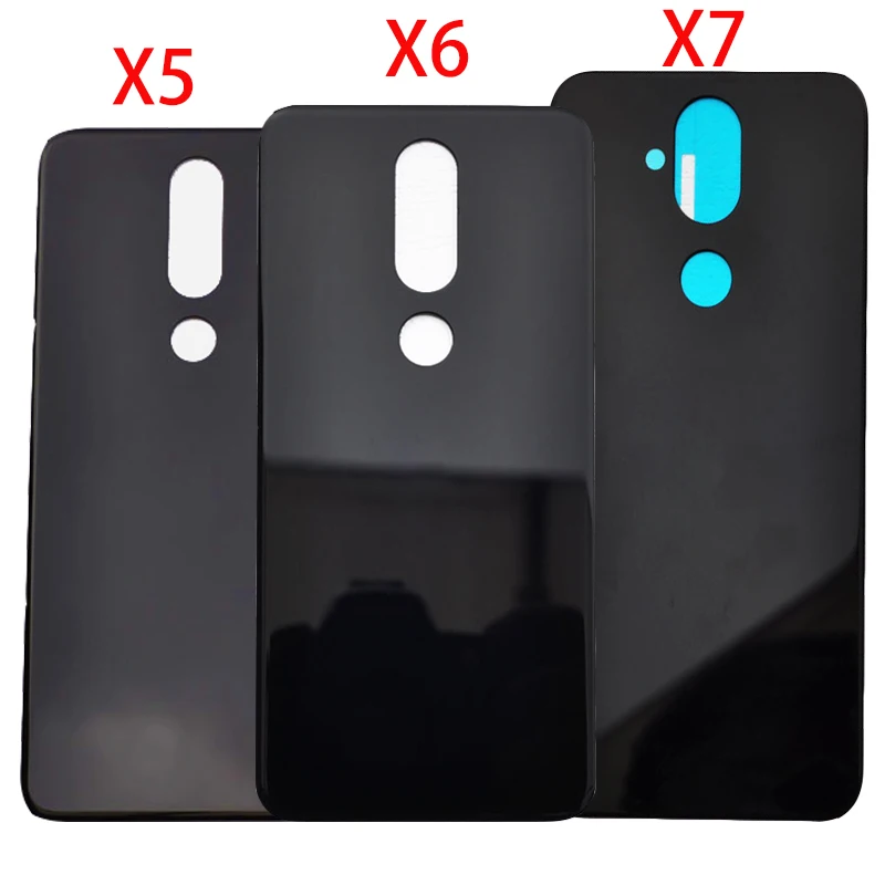 Оригинальный стеклянный чехол для аккумулятора Nokia X5 X6 X7 задняя крышка