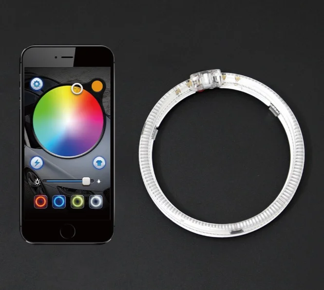SANVI RGB мобильное приложение Bluetooth Управление светодиодный Ангел глаз фары