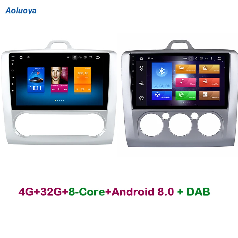 Aoluoya IPS 4 Гб ОЗУ 32 ПЗУ Восьмиядерный Android 8 0 автомобильный dvd плеер радио GPS