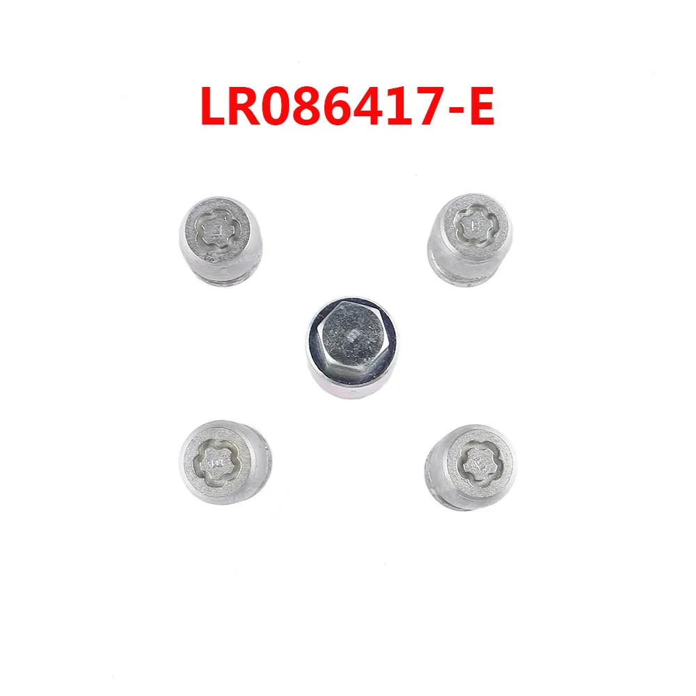 LR086417-E X4 блокировка колес Противоугонный болт с винтовым наконечником и x1 ключ инструмент для LAND ROVER 2012- Range Rover Evoque LR086417 - Название цвета: LR086417-E