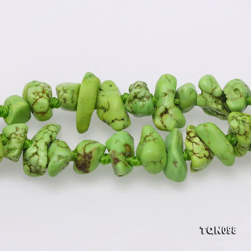 JYX Vintage Turquoise Necklace 8*28-45*46mm Green Round Beads dotted Red Coral Pendant 19&quot | Украшения и аксессуары
