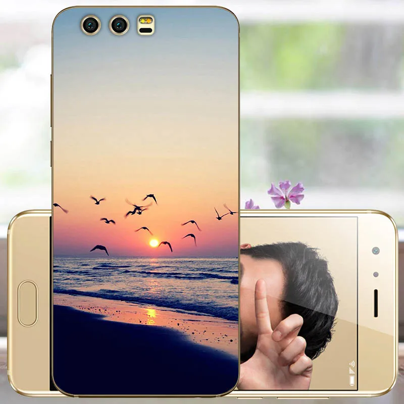For Huawei Honor 9 Phone Case Soft TPU Printing Pattern Cover Back sFor Fundas Capas | Мобильные телефоны и аксессуары