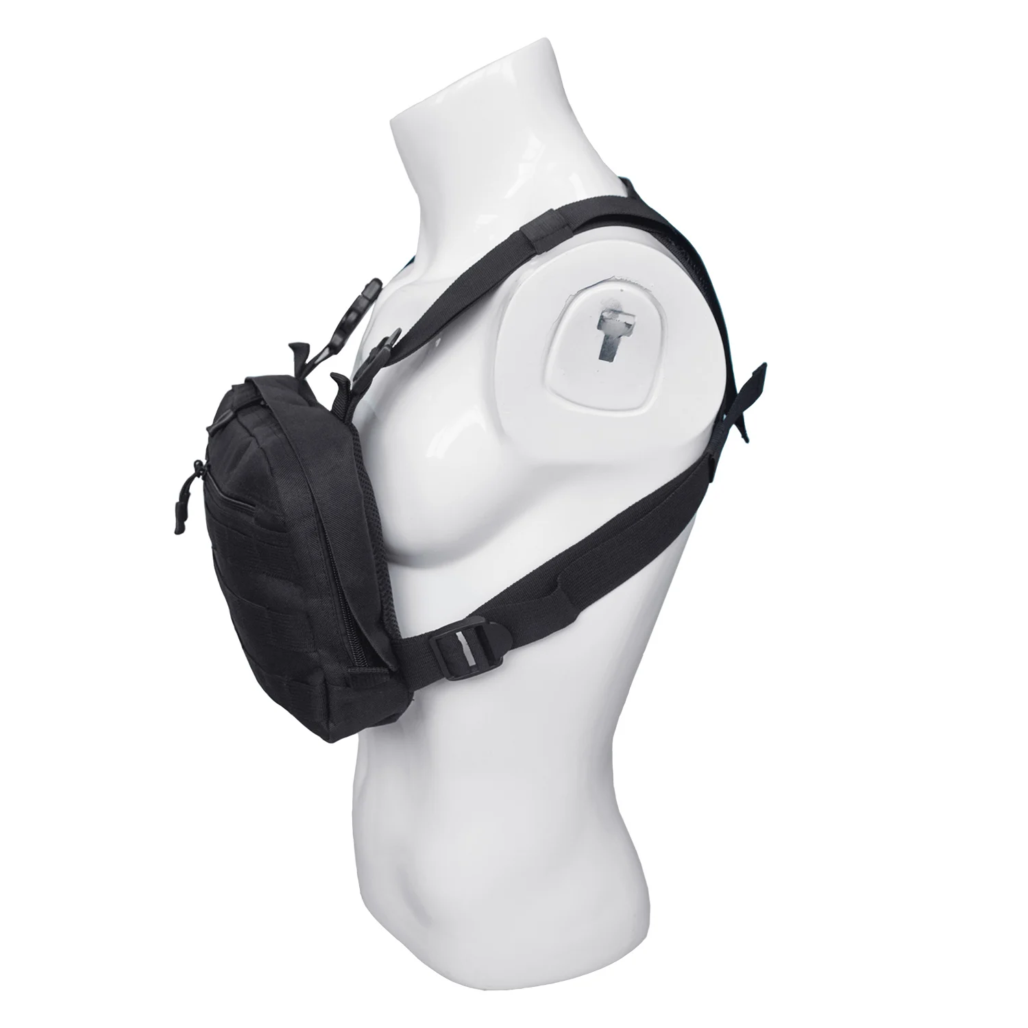 Горячая Черная Мужская нагрудная сумка Регулируемый Оксфордский боевой