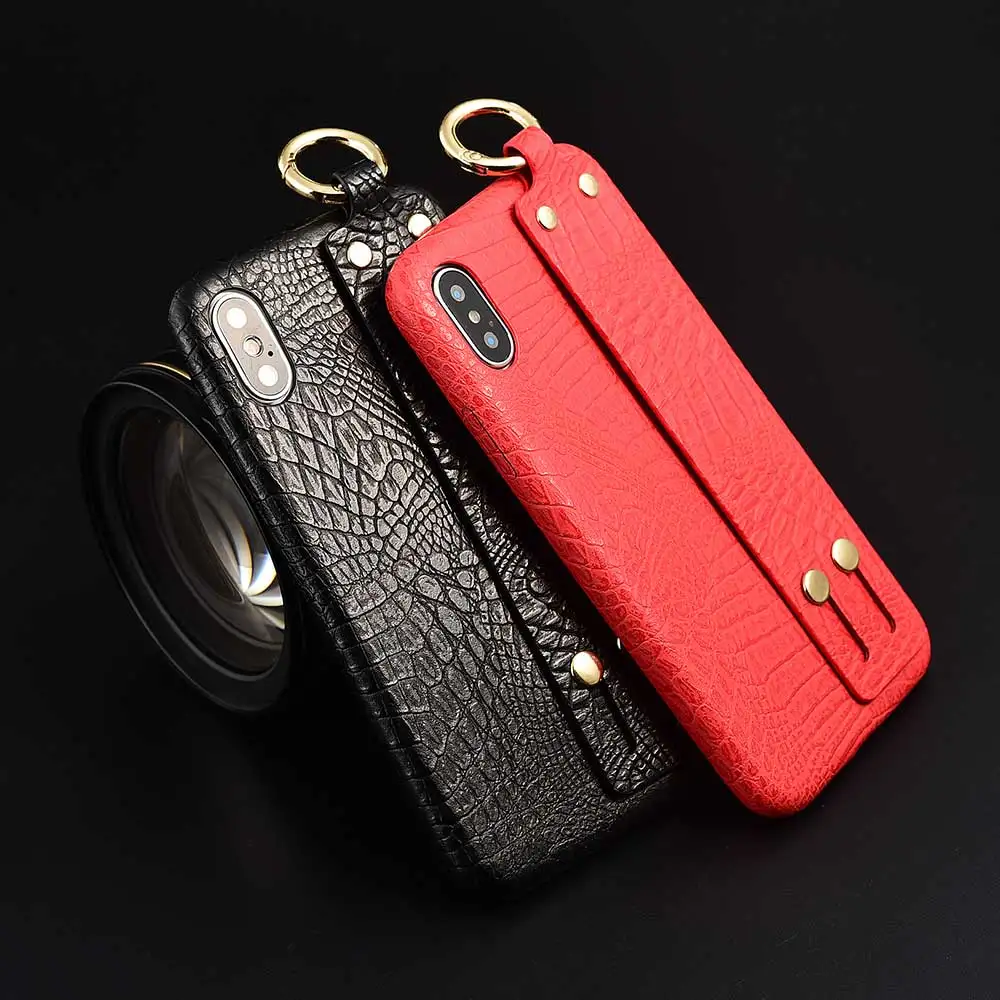 Леопардовый чехол из искусственной кожи с крокодиловым узором для iphone XR XS MAX X 8 6 6s