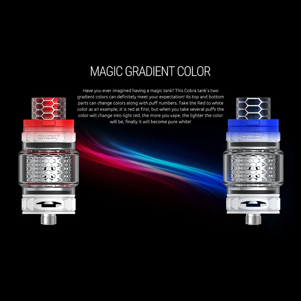 Vape танк электронных сигарет SMOK TFV12 принц Кобра Edition 7 мл V12 распылитель форсунки с
