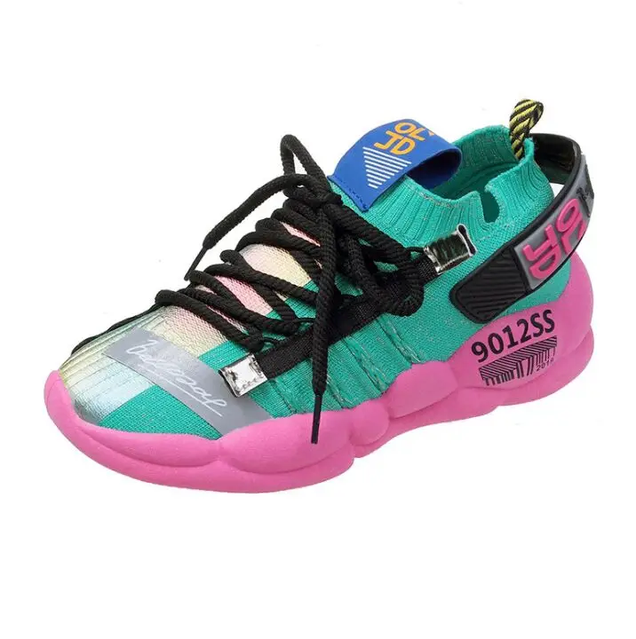 Кроссовки женские массивные на платформе 5 см Вулканизированная толстая подошва