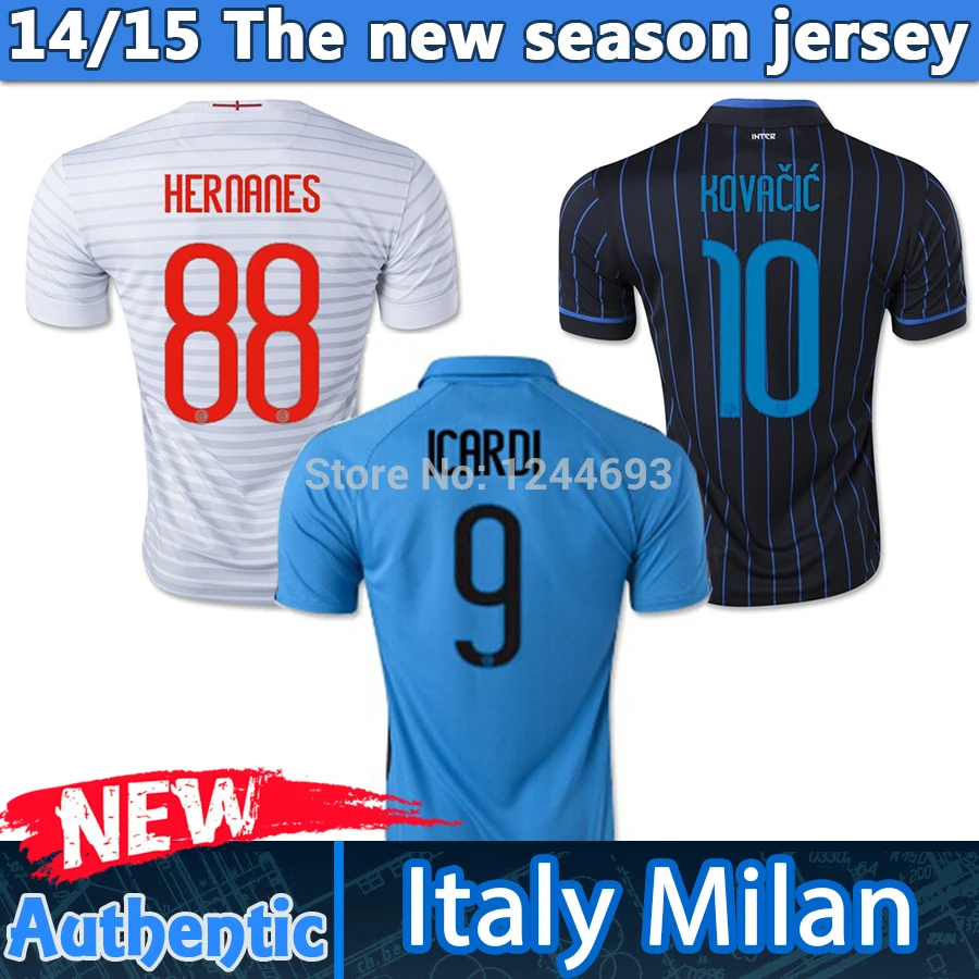 Лучший качества таиланда 2014 2015 италия серия а дом вдали третьей кофта ковачич ICARDI