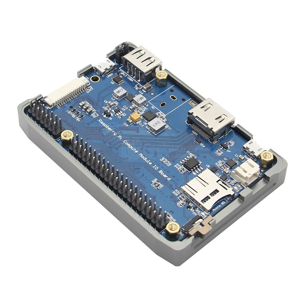 Ультратонкий корпус из алюминиевого сплава для Raspberry Pi Compute Module 3 см3/см3 и IO
