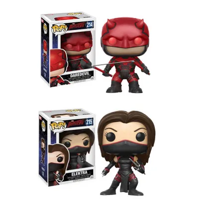 Funko POP Daredevil ELEKTRA ПВХ фигурка Коллекционная модель игрушки для детей|Игровые