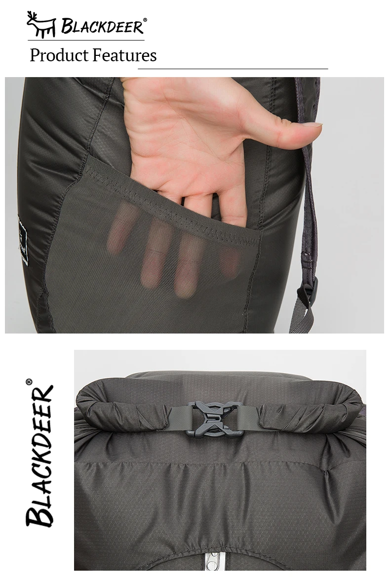 BLACKDEER рюкзак для кемпинга водонепроницаемый 30D Cordura для мужчин и женщин спортивные сумки 24L Сверхлегкий складной удобный прочный туристический рюкзак