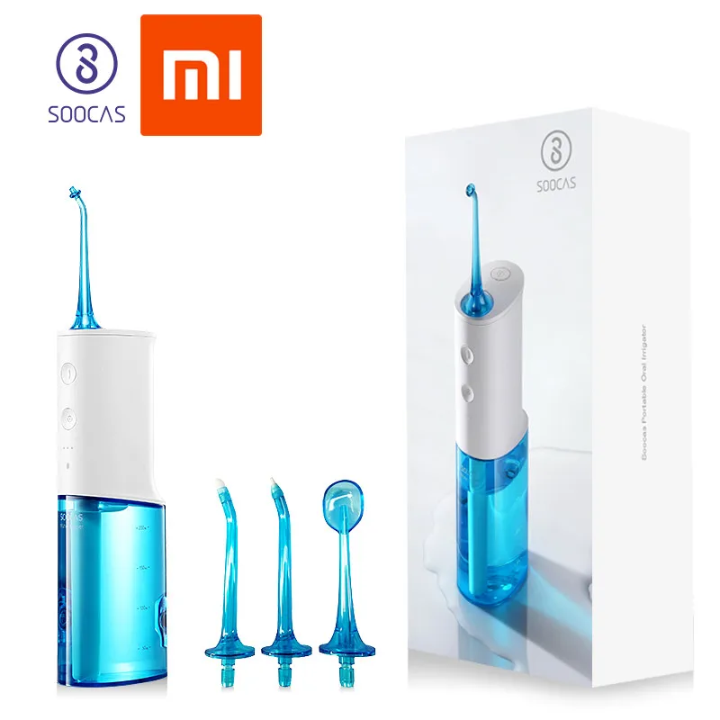 SOOCAS W3 ирригатор для полости рта портативный водный зубной Флоссер струя воды очистки зуба мундштук протез очиститель зубов щетка