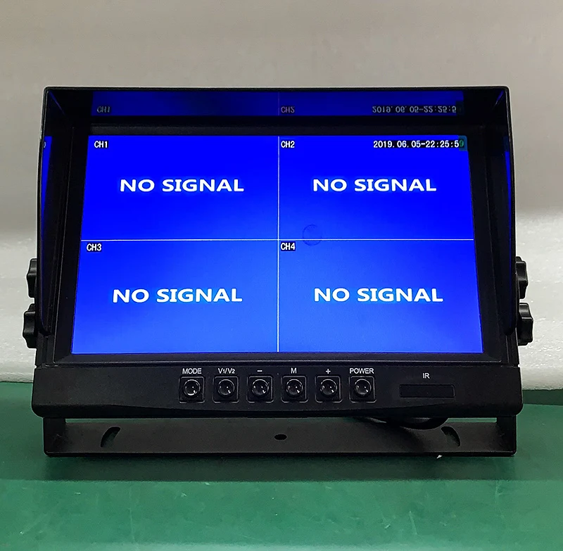 HD AHD 1920*1080P 9 дюймов TFT lcd Автомобильный 4CH DVR видео рекордер монитор с MP5 функции для грузовика Ван автобуса парковочная камера система