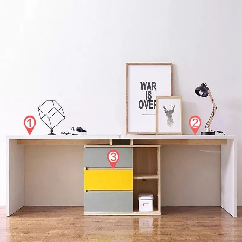 Компьютерный стол офисный мебель для ноутбука из твердой древесины + набор шкафа