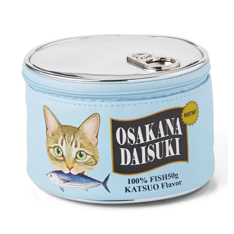 blue Новинка, косметичка для женщин с кошкой, кожаный милый чехол для помады, портативный дорожный косметический чехол, косметичка, моющаяся сумочка - Цвет: blue