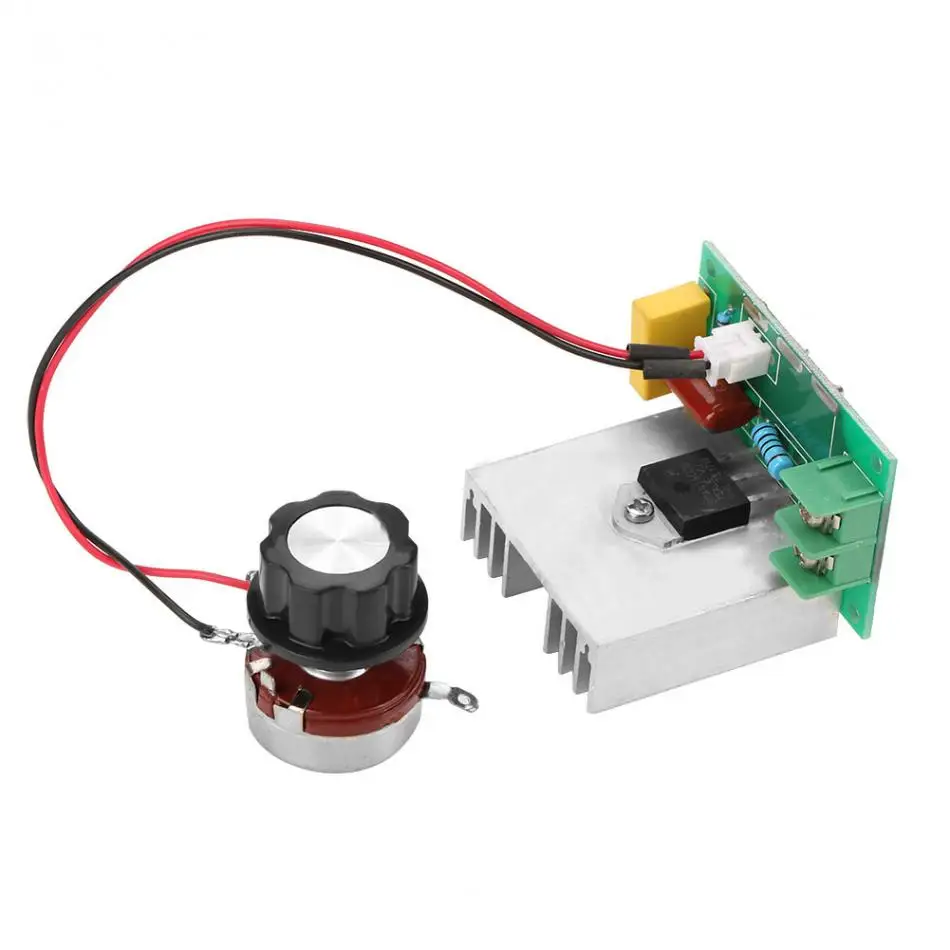 AC 0-220 V 4000 W 40A регулятор скорости двигателя переменного тока регулятор напряжения диммеры для светодиодной ленты Хорошее качество