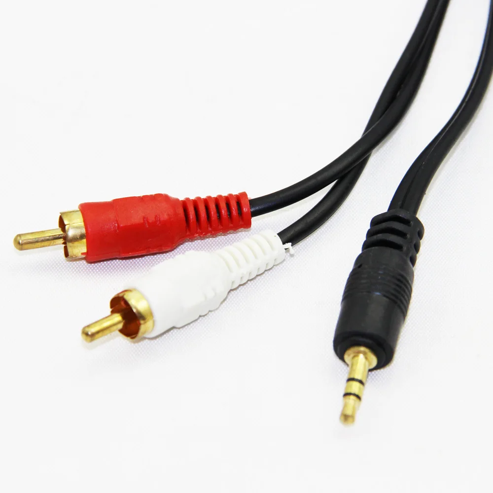 3 5 мм к RCA красный и белый интерфейс аудио кабель av двойному lotus 15 м|for cable|av to rcaaudio male