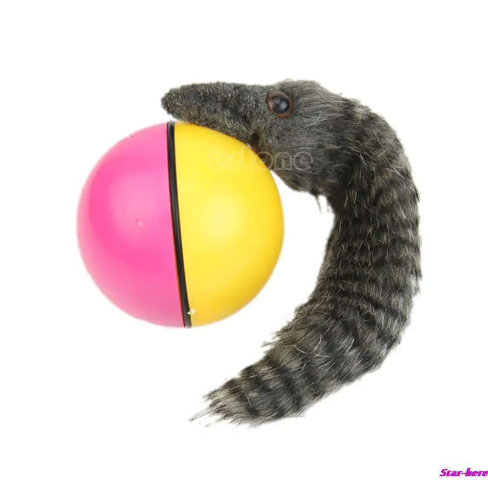 Beaver Weasel Rolling Motor Ball Pet Cat Dog Kids Chaser прыжки забавная движущаяся игрушка - Цвет: Colorful