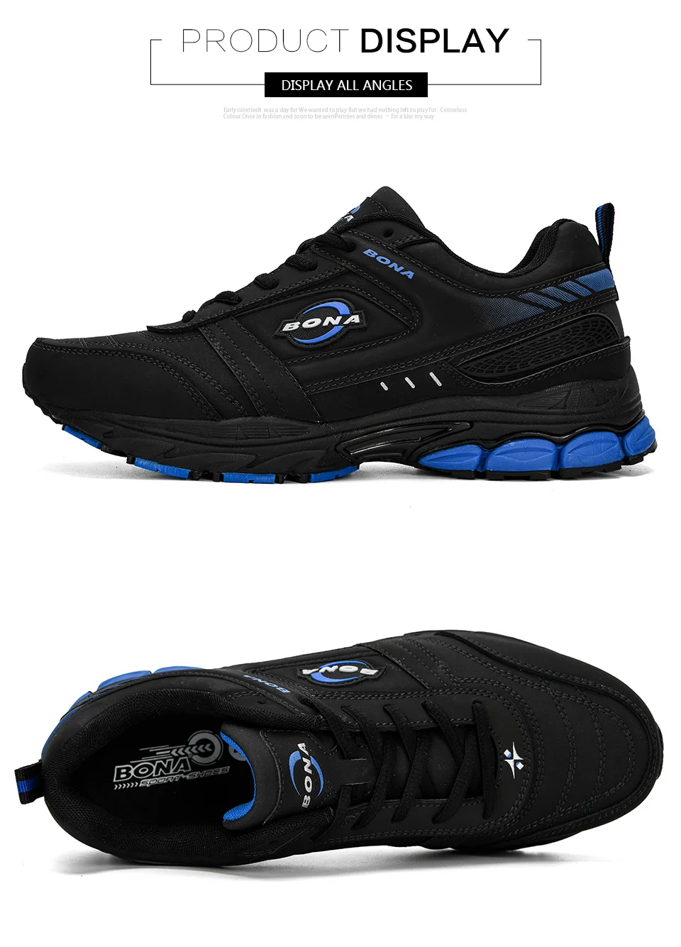 BONA/ мужские летние повседневные кроссовки для бега; кожаные кроссовки; Zapatillas; спортивная обувь; мужские Прогулочные кроссовки; удобные мужские кроссовки