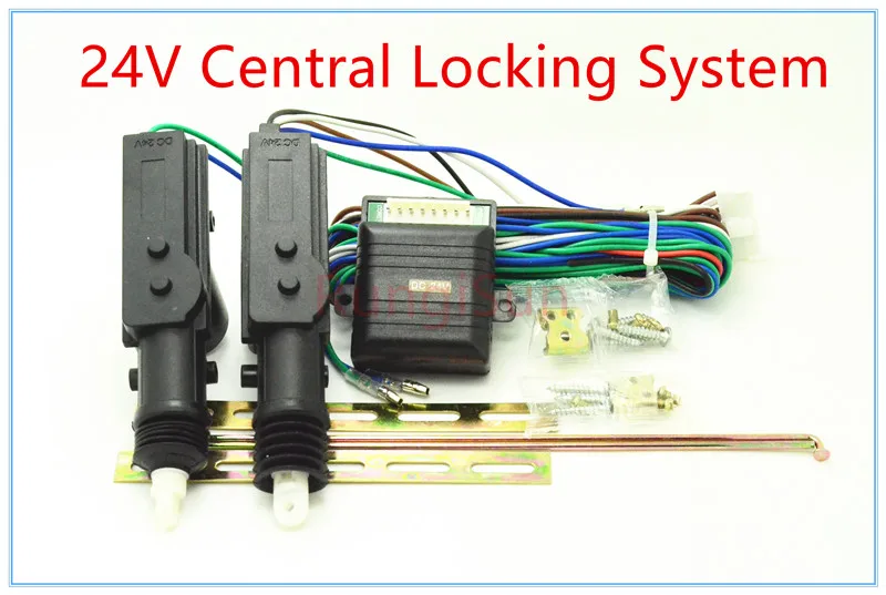 Универсальный автомобильный привод для дверного замка 24 в пост. Тока 2 провода