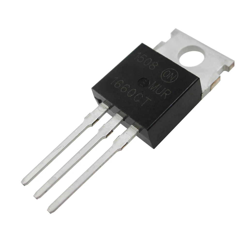 10pcs/lot MUR1660CT fast recovery diode U1660 line TO-220 600V 16A new | Электронные компоненты и принадлежности
