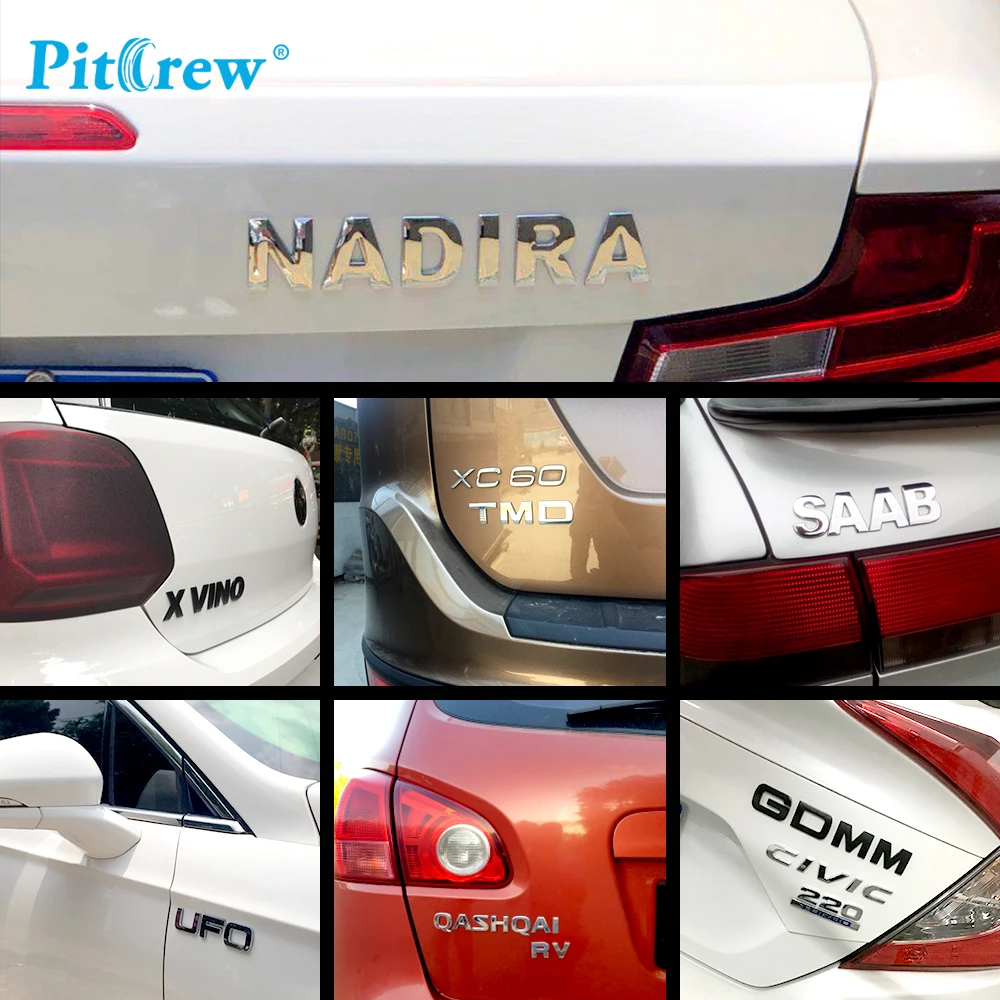 3dcar Styling металл Сделай Сам наклейки с буквой хром Цифровой алфавит эмблемы на