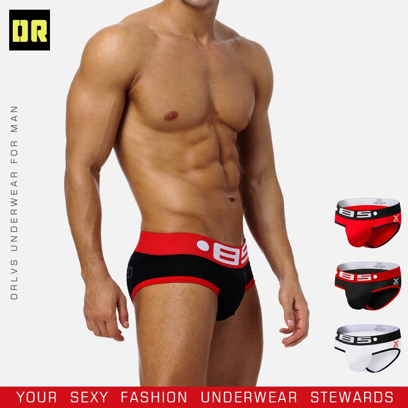 BS Brand Men Underwear Jockstraps Sexy Low Rise Thongs G-Strings Cotton Gay Breathable Male Penis Pouch Brief Bikini |