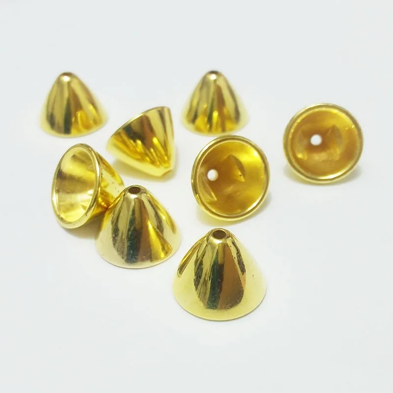 Позолоченные ювелирные изделия кисточки бусины шапочки кожаный шнур ожерелье